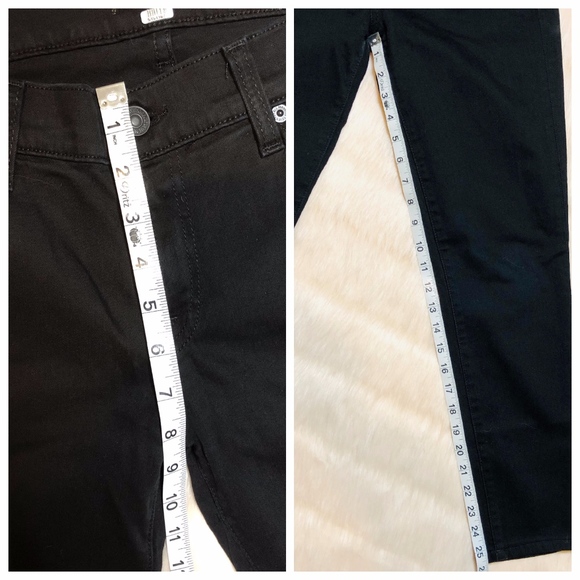 7 For All Mankind The Skinny Black Jeans - Picture 5 of 9